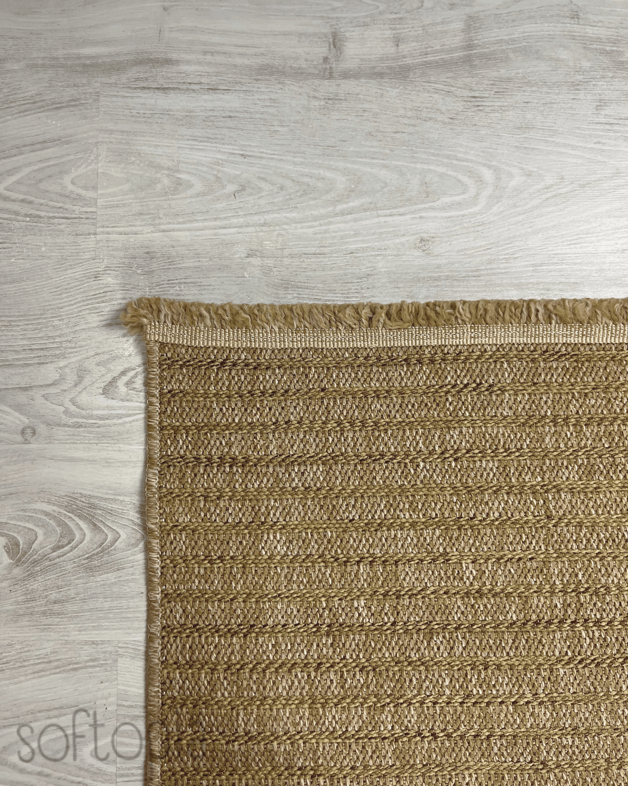 Softopia Halı Natural N04 Kahverengi Makinede Yıkanabilir Yumuşak Sisal Halı
