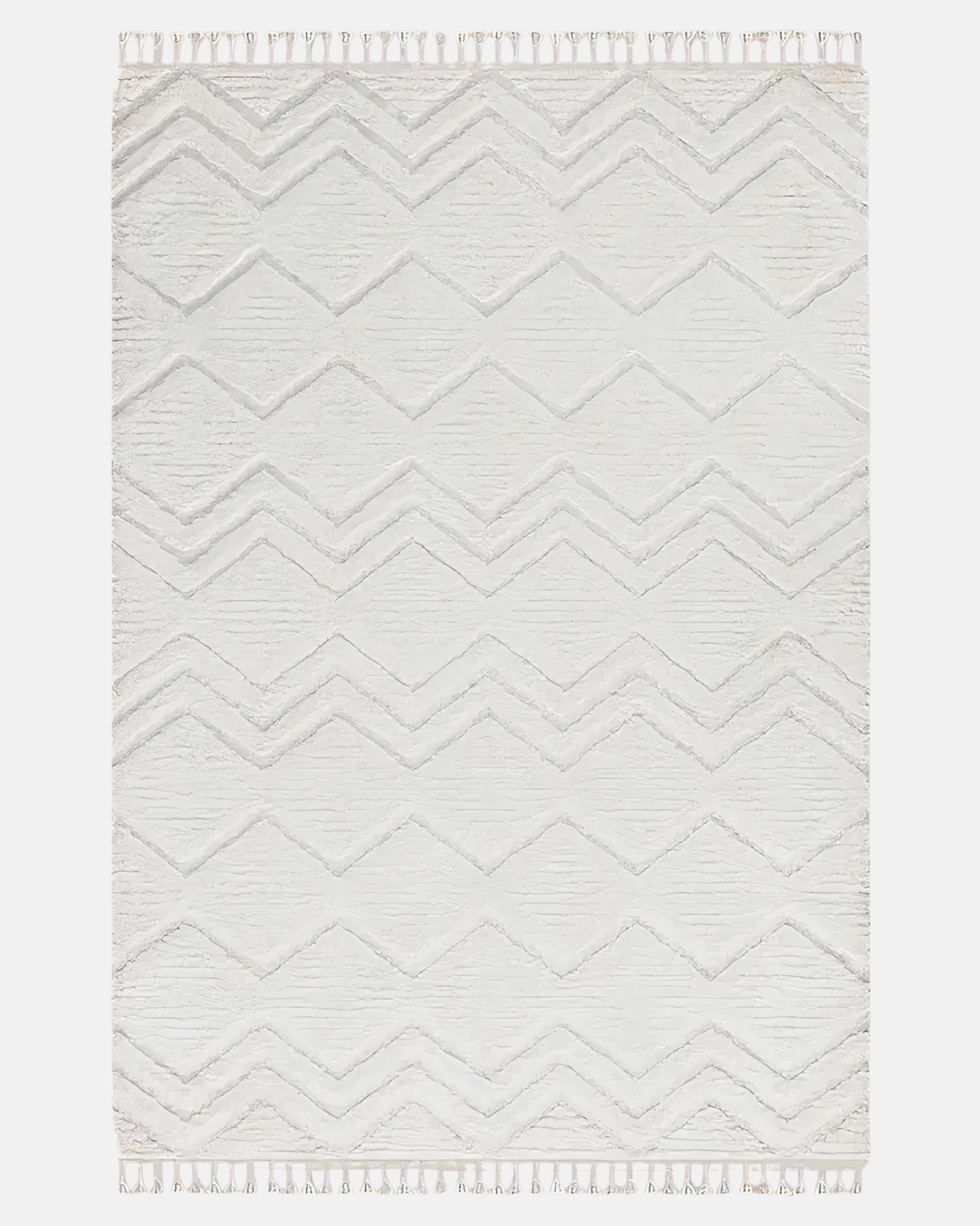 Softopia Halı Cloud D518B R0911 Beyaz Shaggy Modern Halı