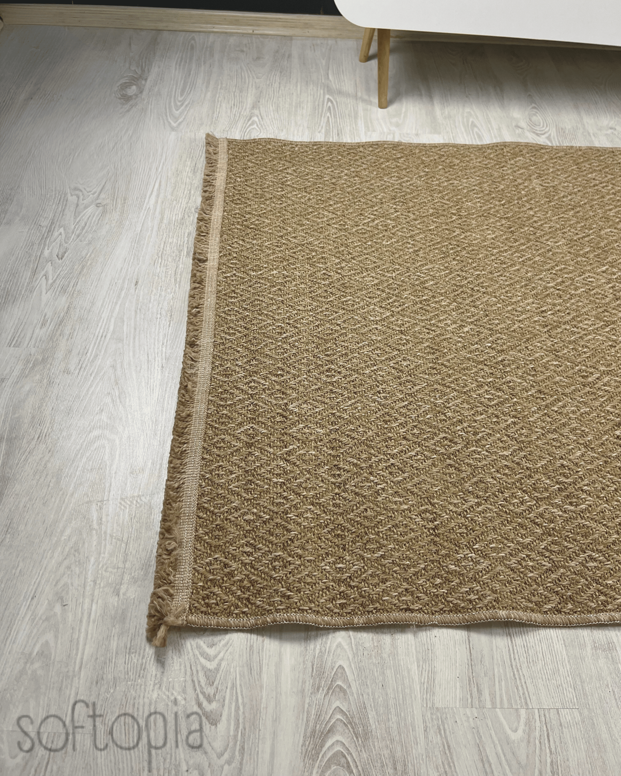 Softopia Halı Natural N03 Kahverengi Makinede Yıkanabilir Yumuşak Sisal Halı