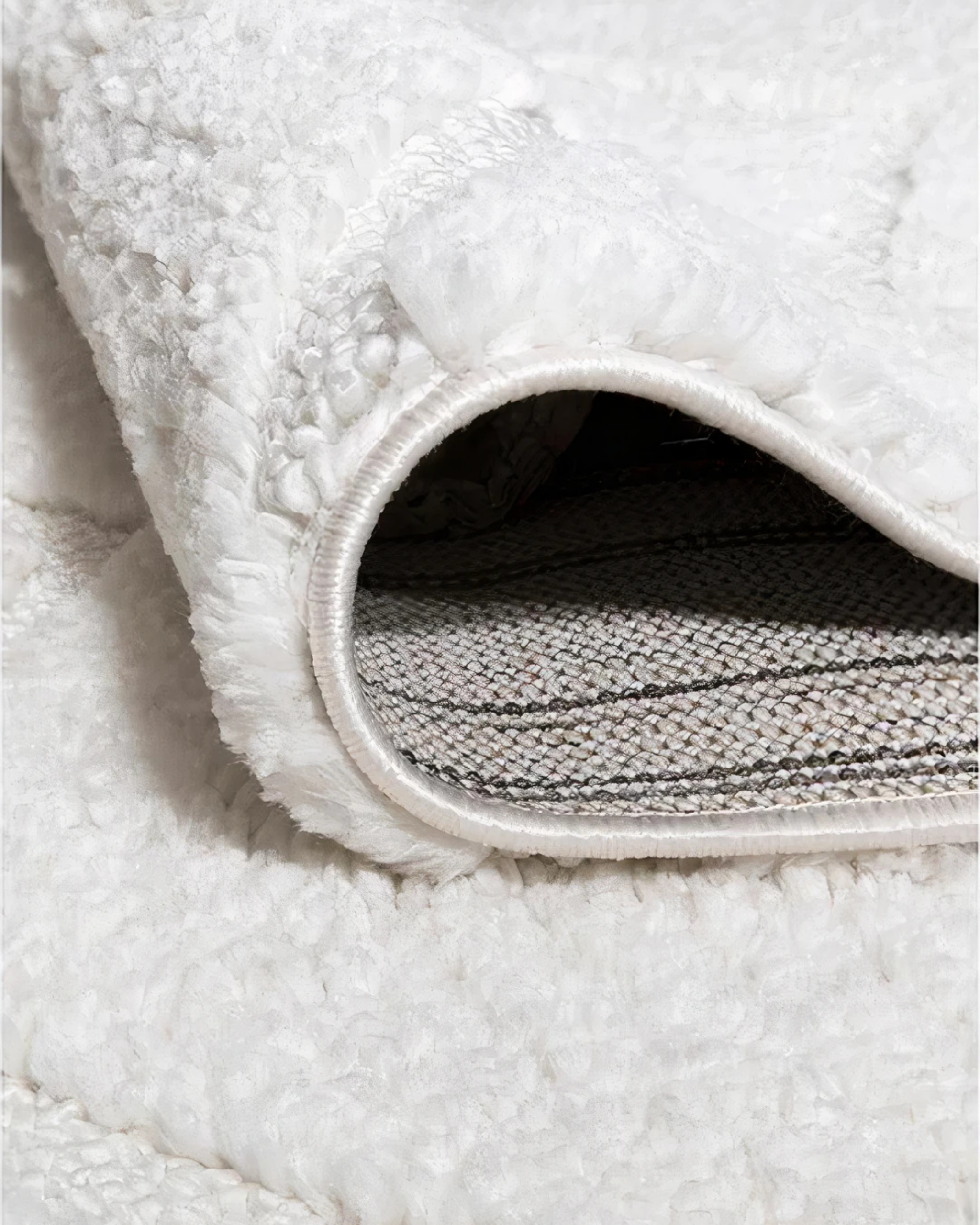 Softopia Halı Cloud D518B R0911 Beyaz Shaggy Modern Halı