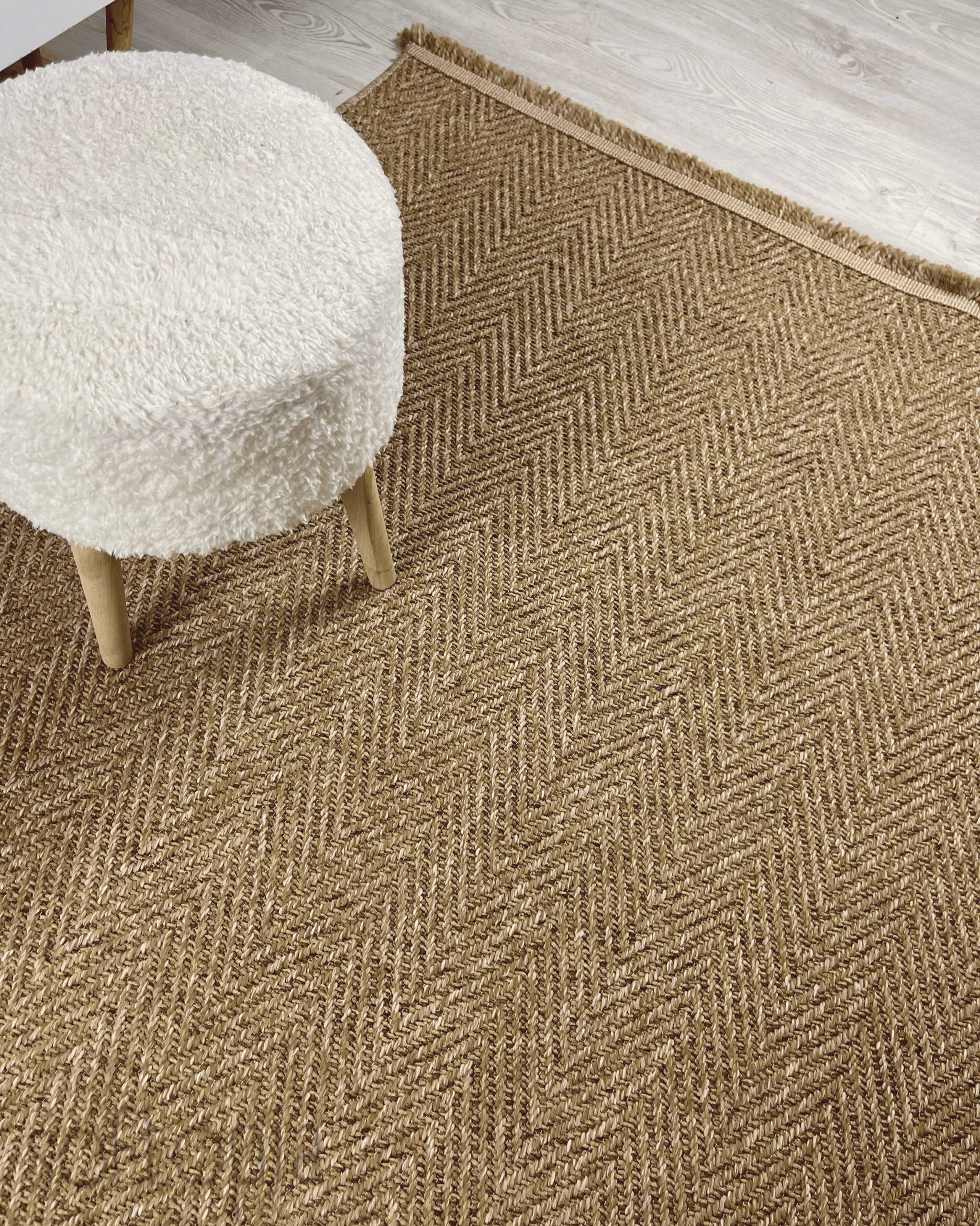 Softopia Halı Natural N02 Kahverengi Makinede Yıkanabilir Yumuşak Sisal Halı